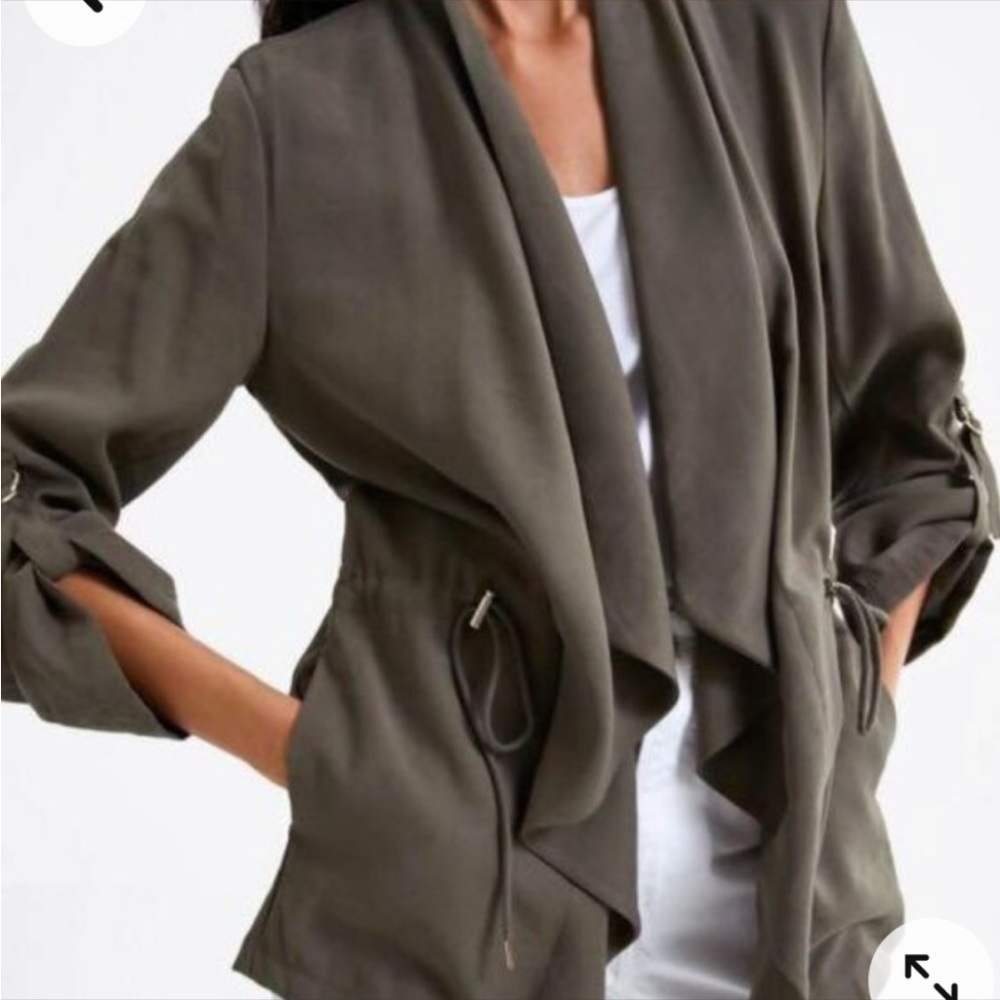 Zara Green Military Jacket